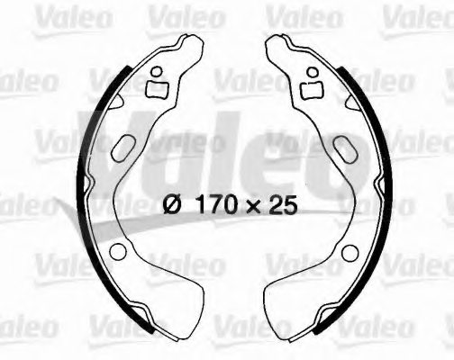 VALEO 562623 Brake Shoe Set